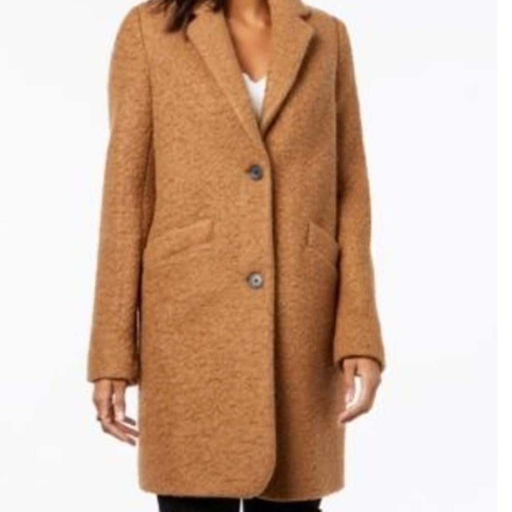 Marc New York Paige Bouclé Coat	- Size 4 - Camel color